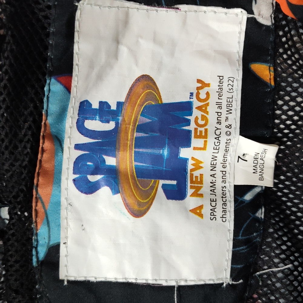 Members only space jam a new legacy bomber jacket sz7 looney tunes bugs bunny - Picture 5 of 5